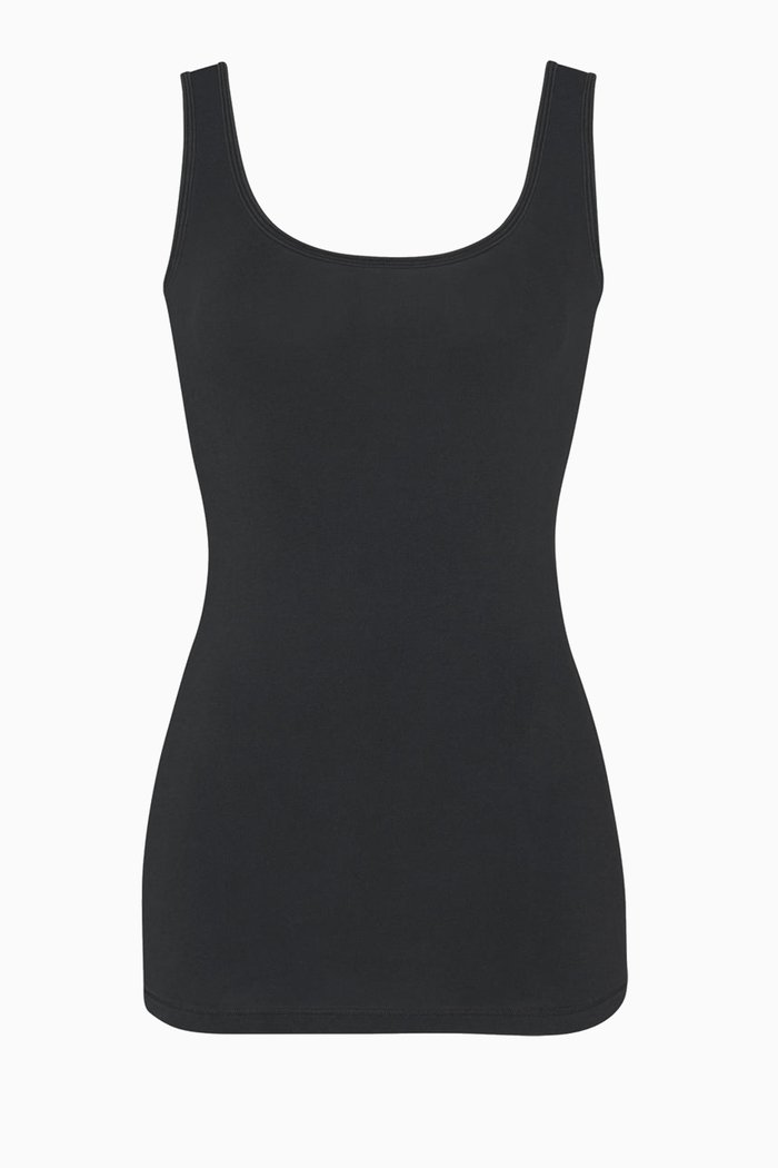 

New Vintage Sccop Tank Top, Black