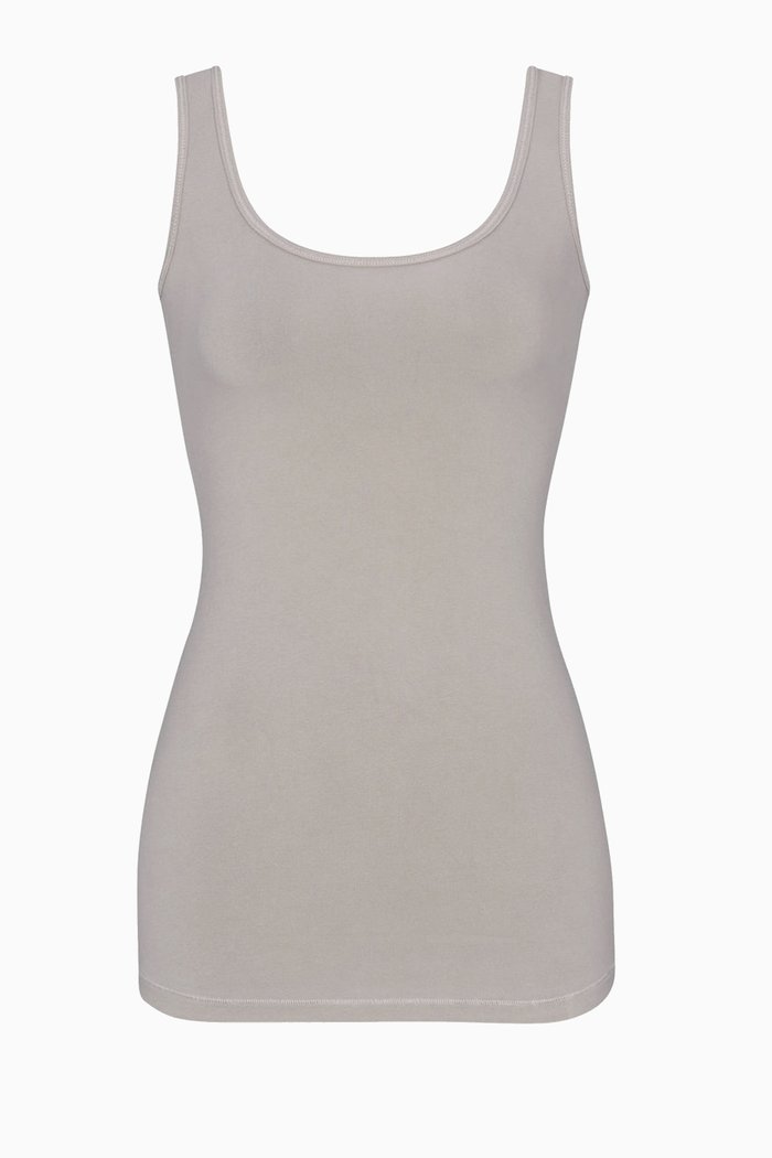 

New Vintage Sccop Tank Top, Silver