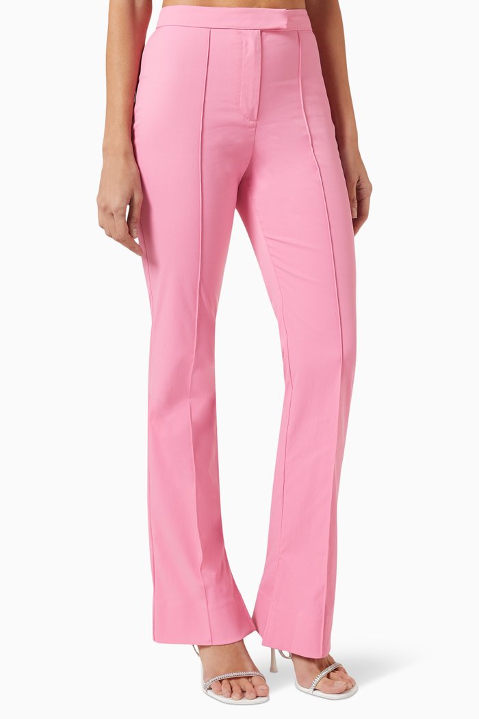 Carmine Bootcut Pants, Pink
