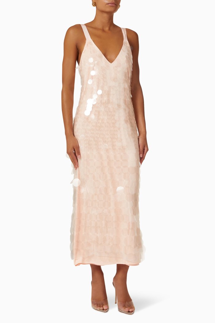 

Madysen Sequin Midi Dress, Pink