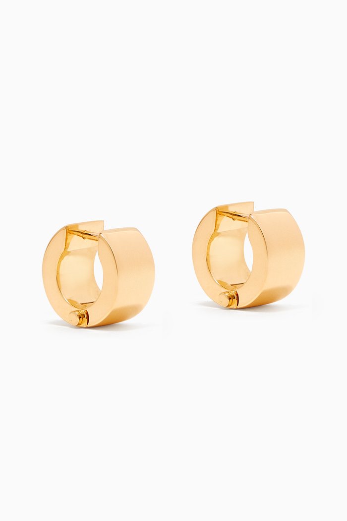 

Bolt Mini Hoop Earrings in 18kt Gold-plated Silver