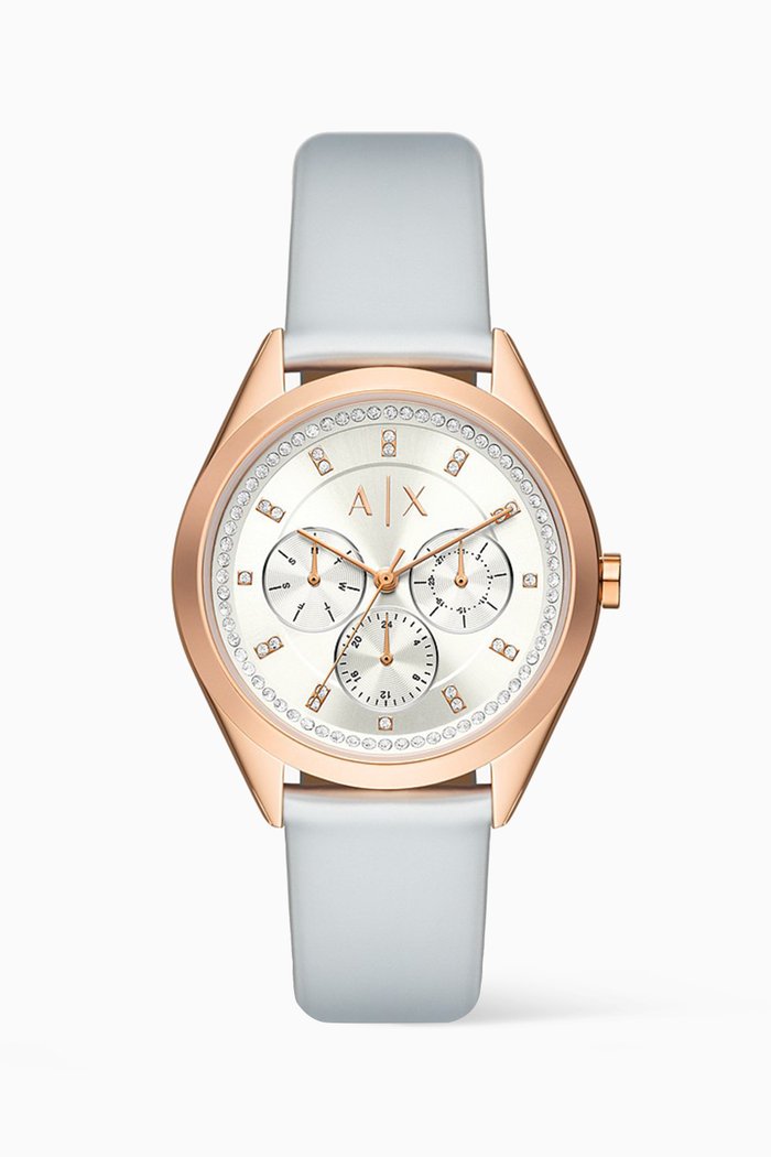 

Lady Giacomo Chronograph Stainless Steel & Leather Watch, 38mm, Silver