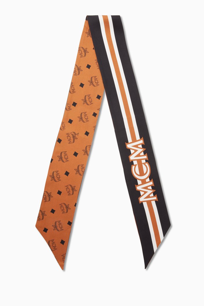 

Petite Scarf in Visetos Monogram Silk, Brown