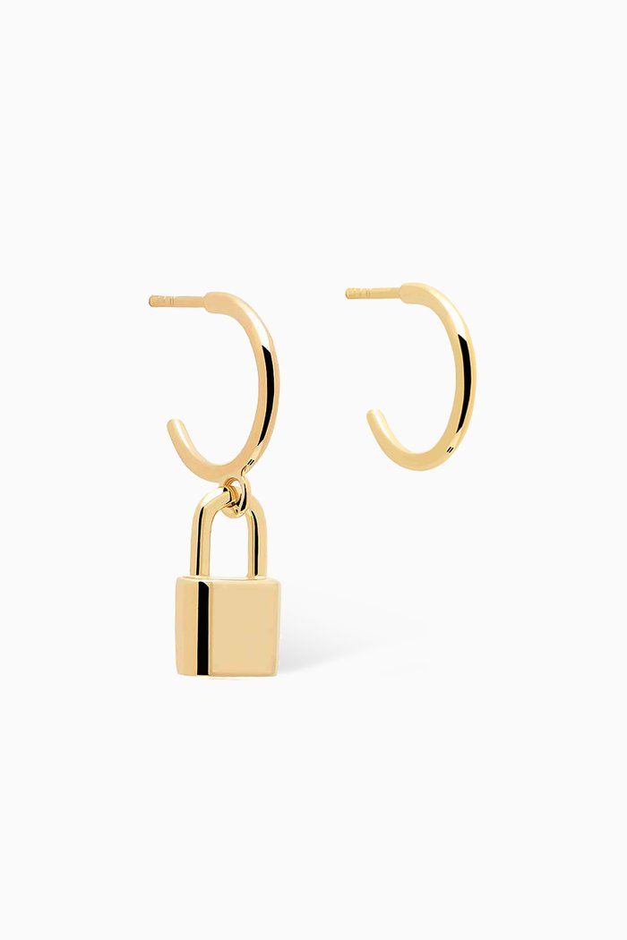 

Bond Hoop Earrings in 18kt Gold-plated Sterling Silver