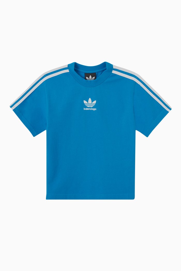 

x Adidas T-shirt in Vintage Cotton Jersey, Blue