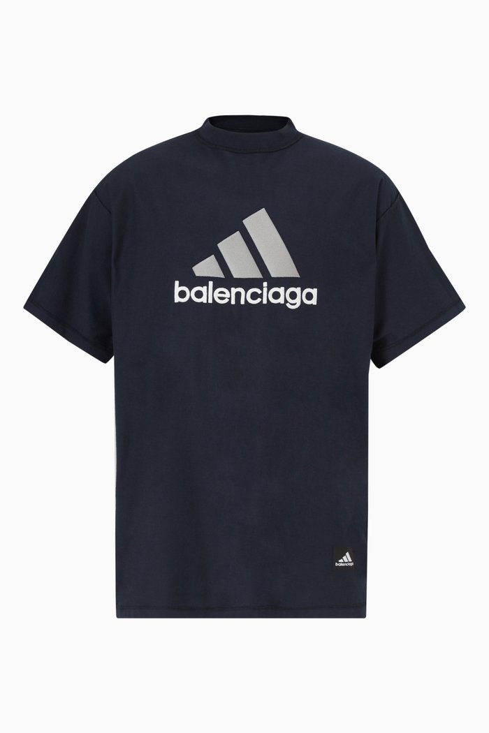 

x Adidas Oversized T-shirt in Cotton, Blue