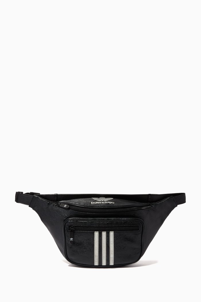 

x Adidas Belt Bag in Leather, Black