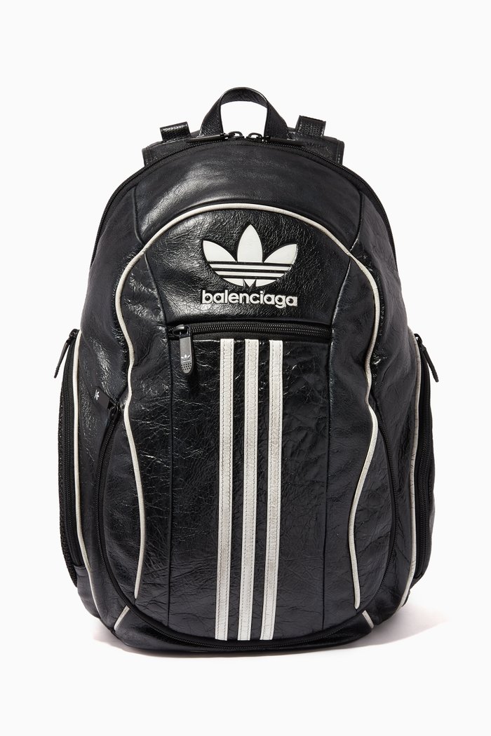 

x Adidas Backpack in Leather, Black