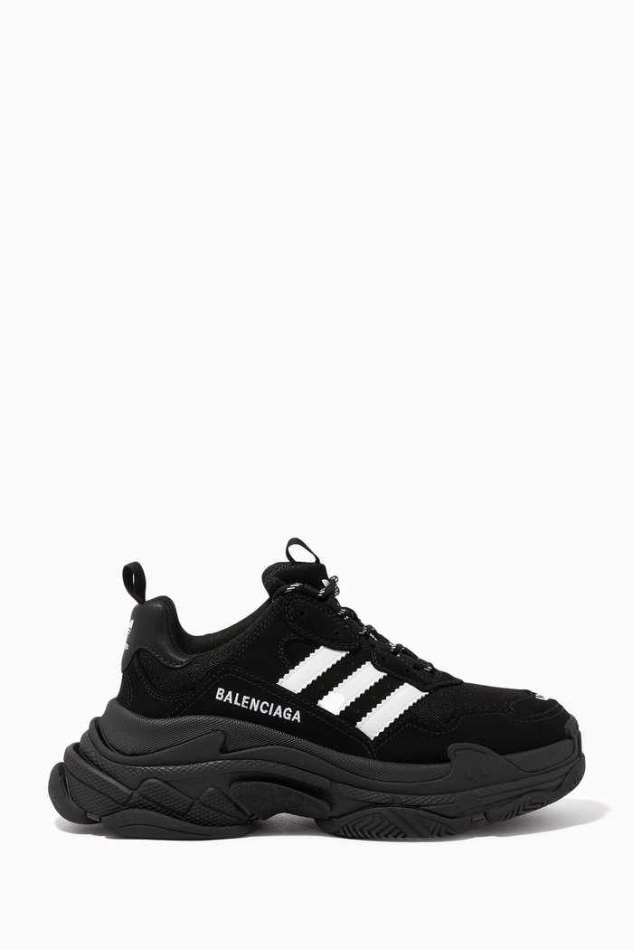 

x Adidas Triple S Sneakers in Mesh, Black