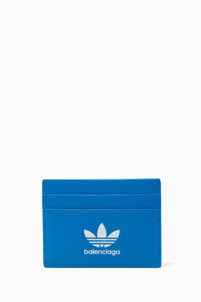 

x Adidas Card Holder in Leather, Blue
