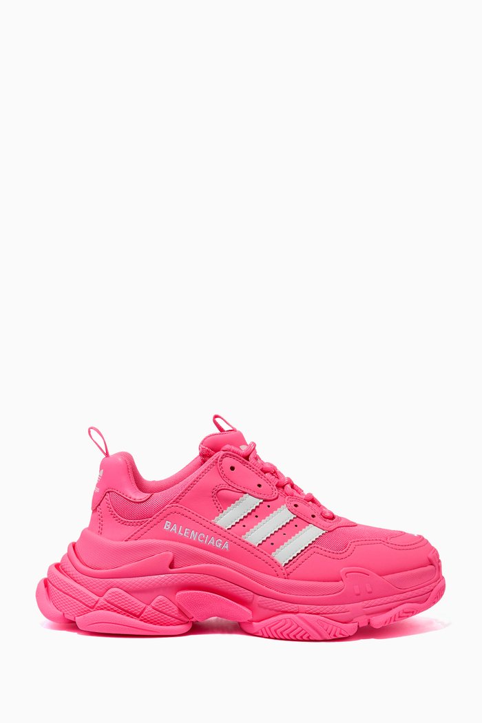 

x Adidas Triple S Sneakers in Mesh, Pink