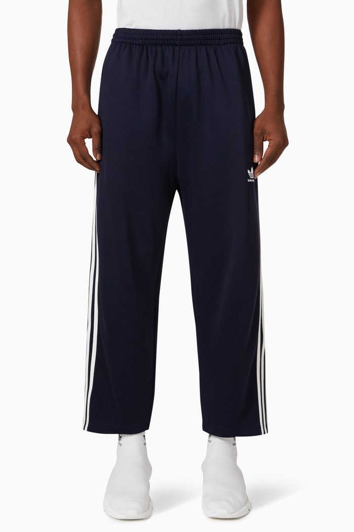 

x Adidas Crop Sweatpants in Cotton Terry Jersey, Blue