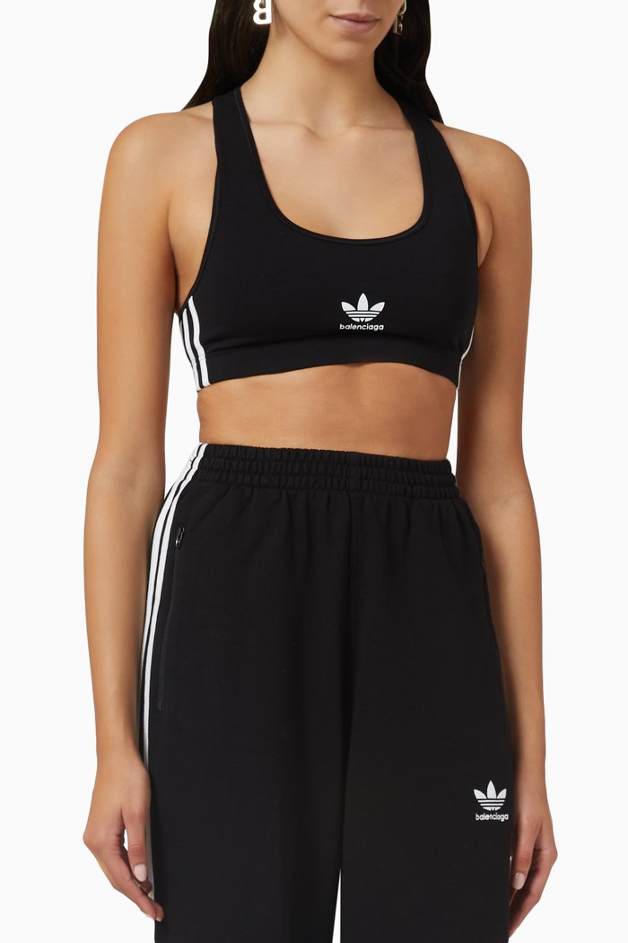 

x Adidas Bra in Stretch Nylon, Black