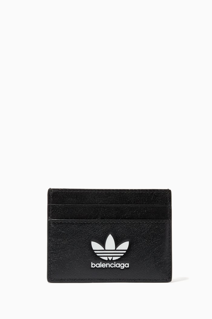 

x Adidas Card Holder in Leather, Black