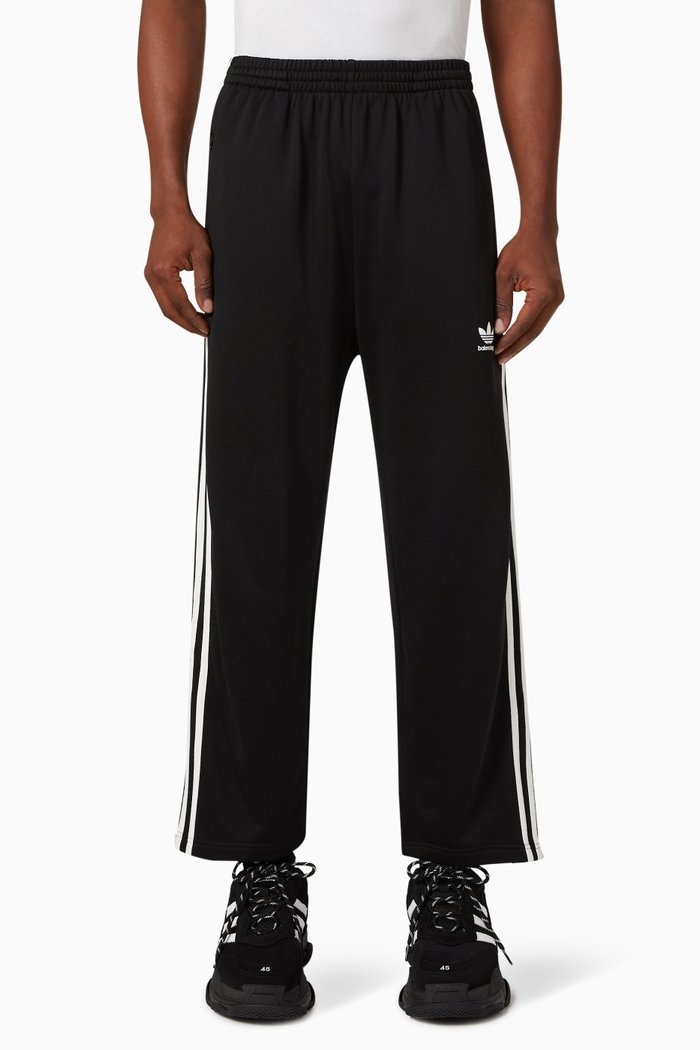 

x Adidas Cropped Sweatpants in Cotton Terry Jersey, Black
