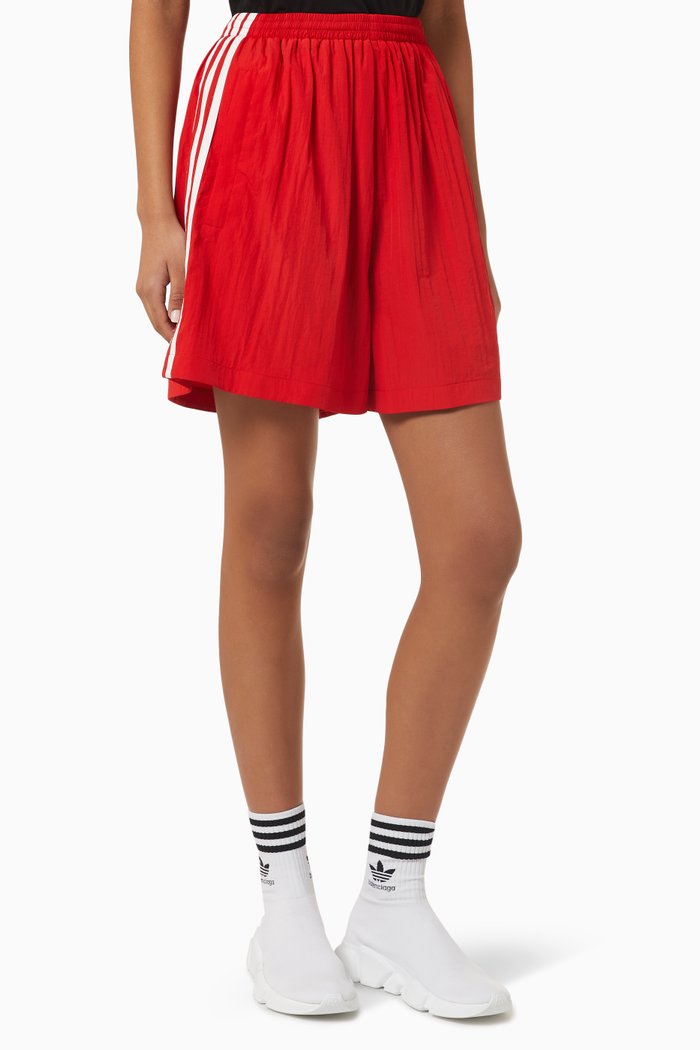 

x Adidas Tracksuit Shorts in Nylon, Red