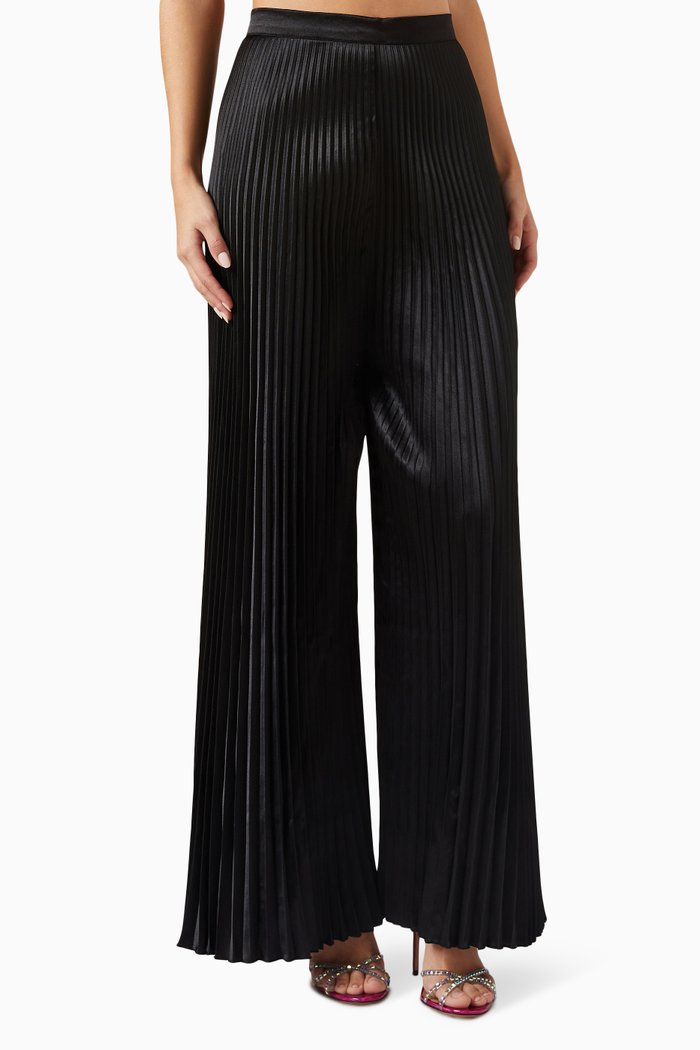 

Bisous Pleated Pants, Black