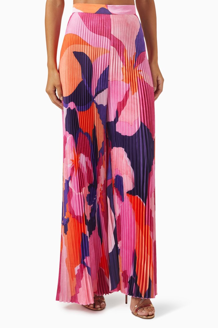 

Bisous Pleated Pants, Pink