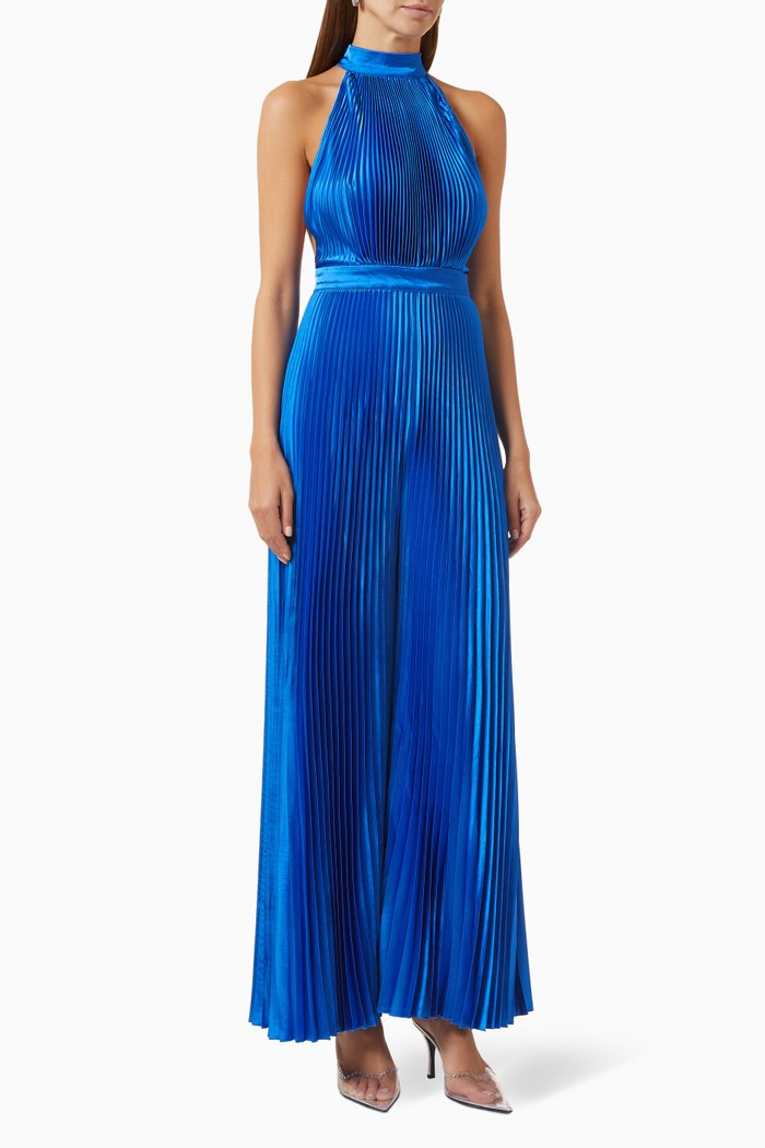 

Cinema Pleated Jumpsuit, Blue