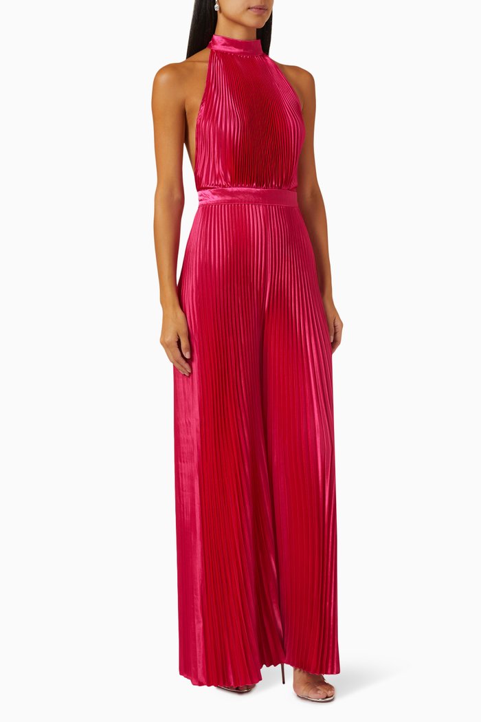 

Cinema Pleated Jumpsuit, Pink