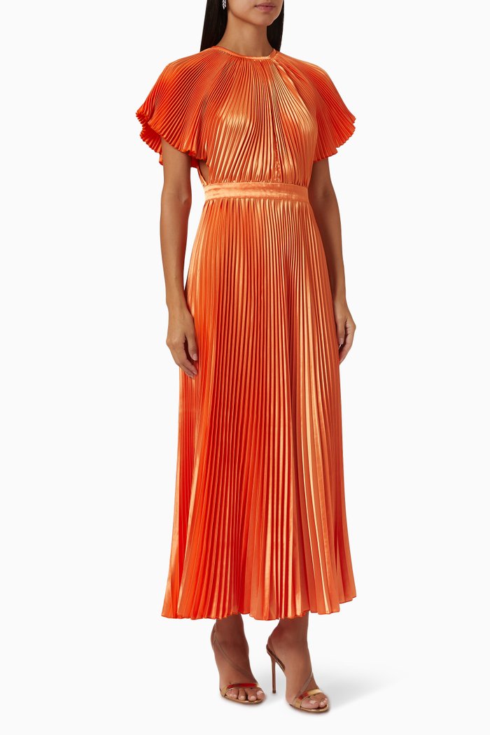 Orchestra Midi Dress, Orange