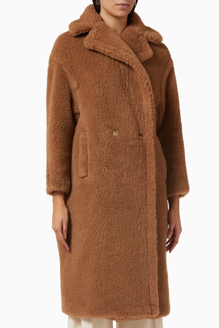 

Teddy Coat in Camel-wool, Brown