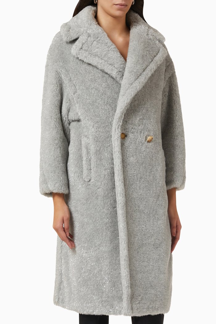 

Arco Teddy Bear Icon Coat in Alpaca-wool, Grey