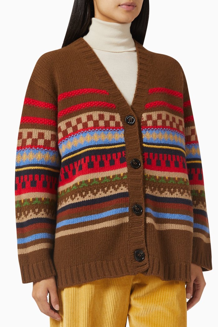 

Centro Cardigan in Wool, Multicolour