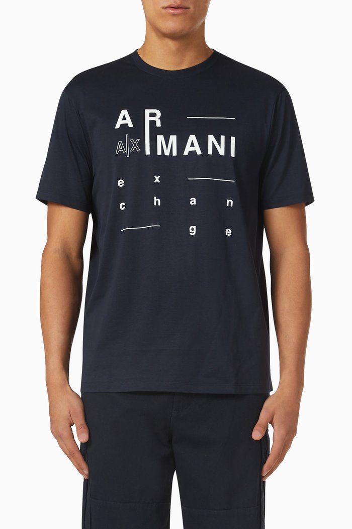 

Logo T-shirt in Cotton Jersey, Blue