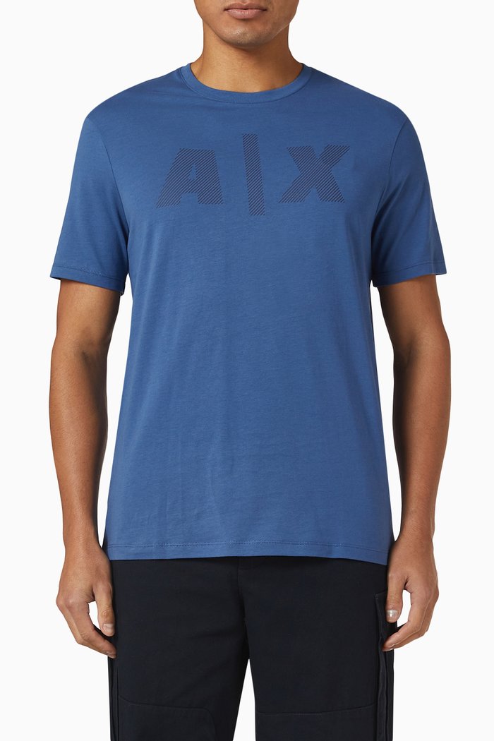 

Logo T-shirt in Cotton, Blue