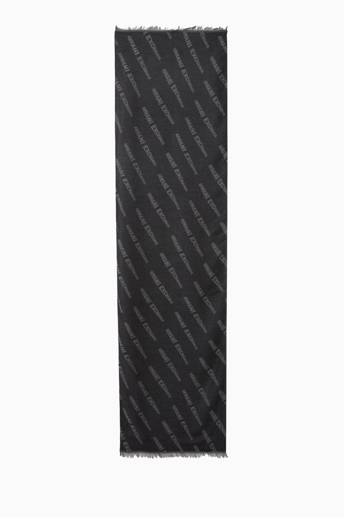 

AE Logo Scarf, Black