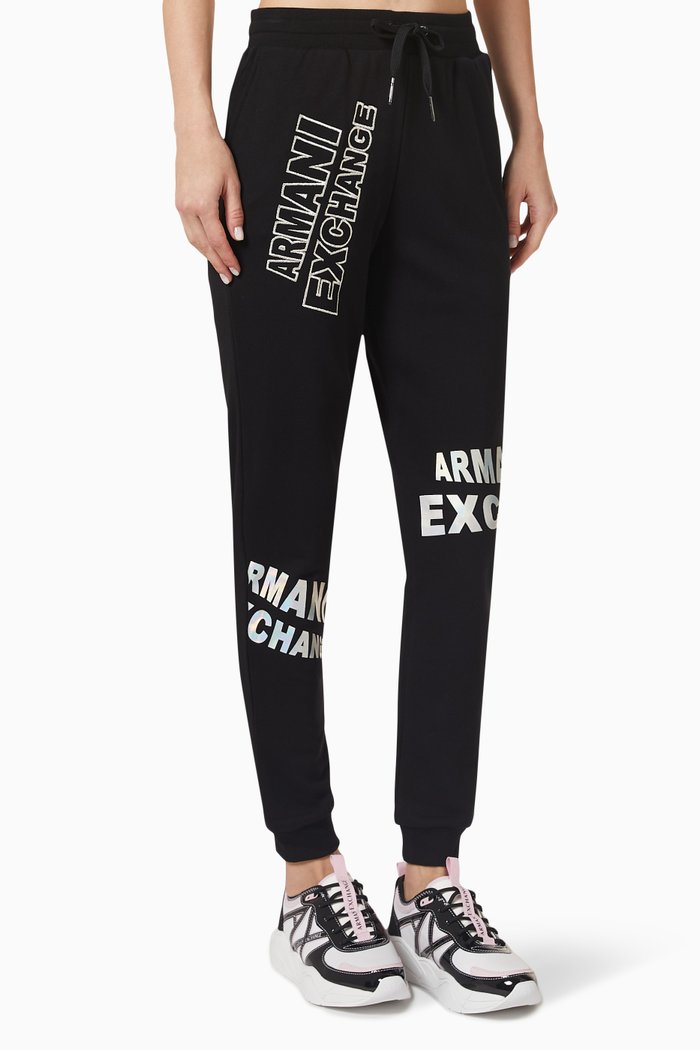 

AE Password Logo Sweatpants in Cotton, Black