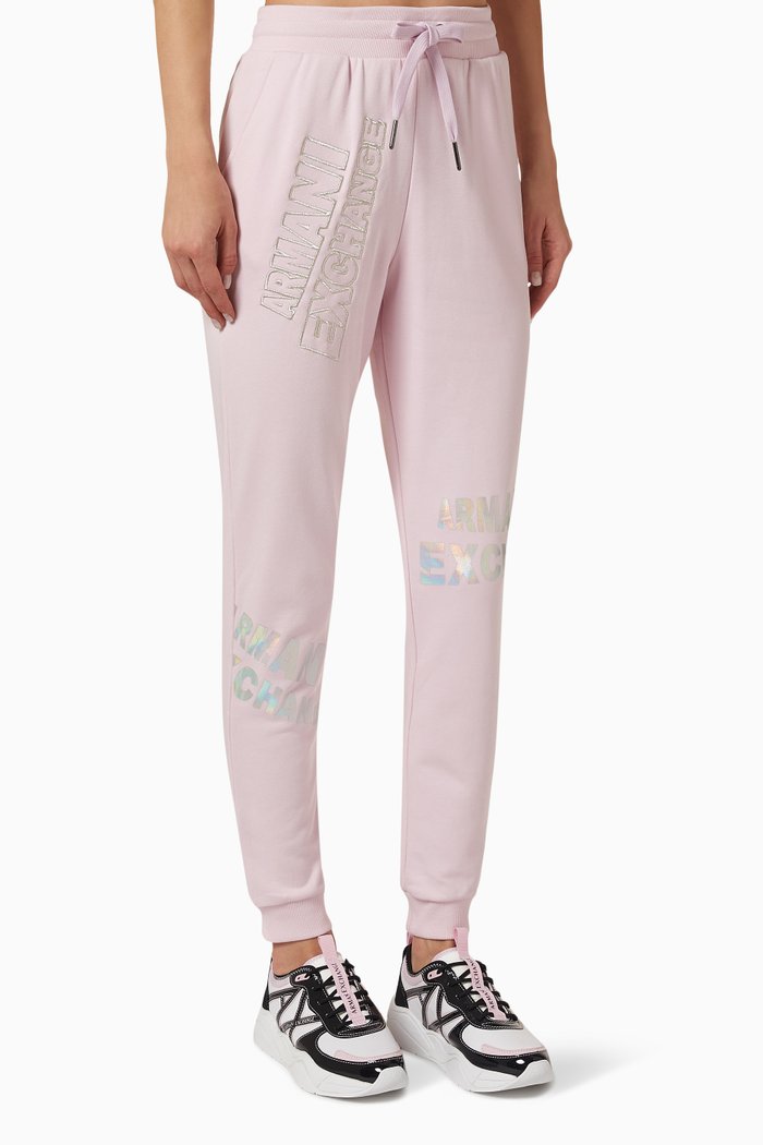 

AE Password Logo Sweatpants in Cotton, Pink