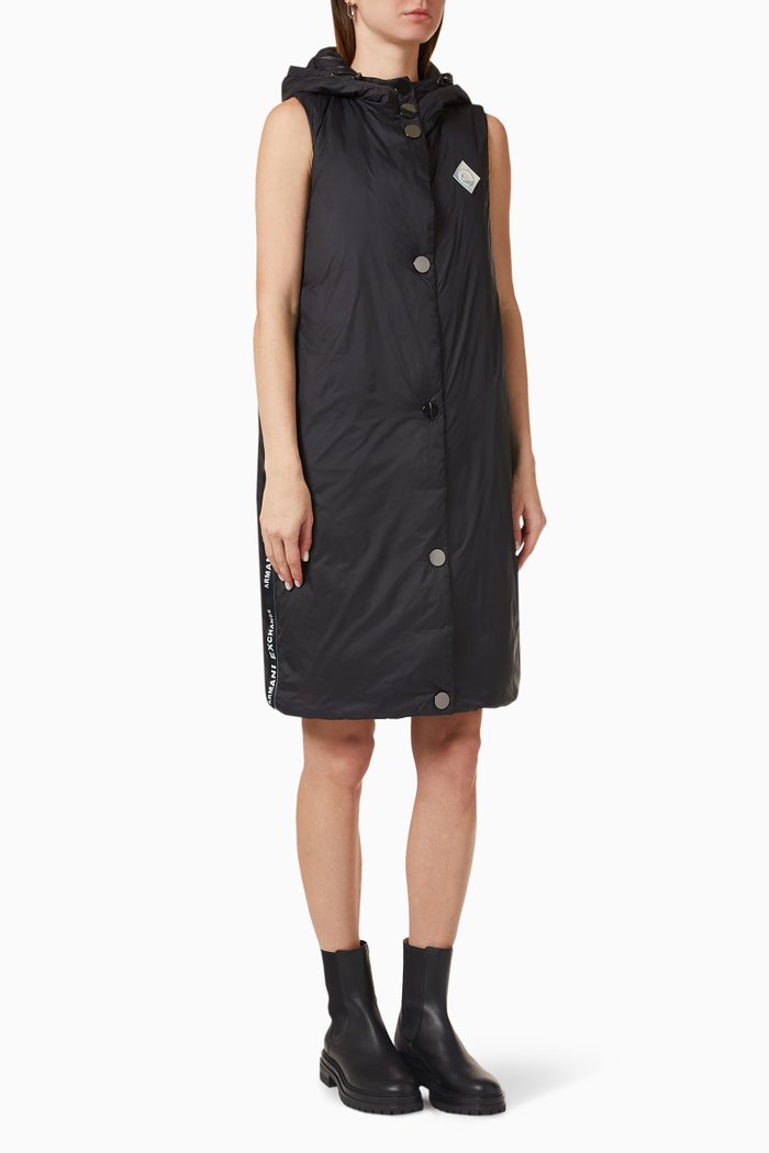 

Logo Tape Long Jacket, Black