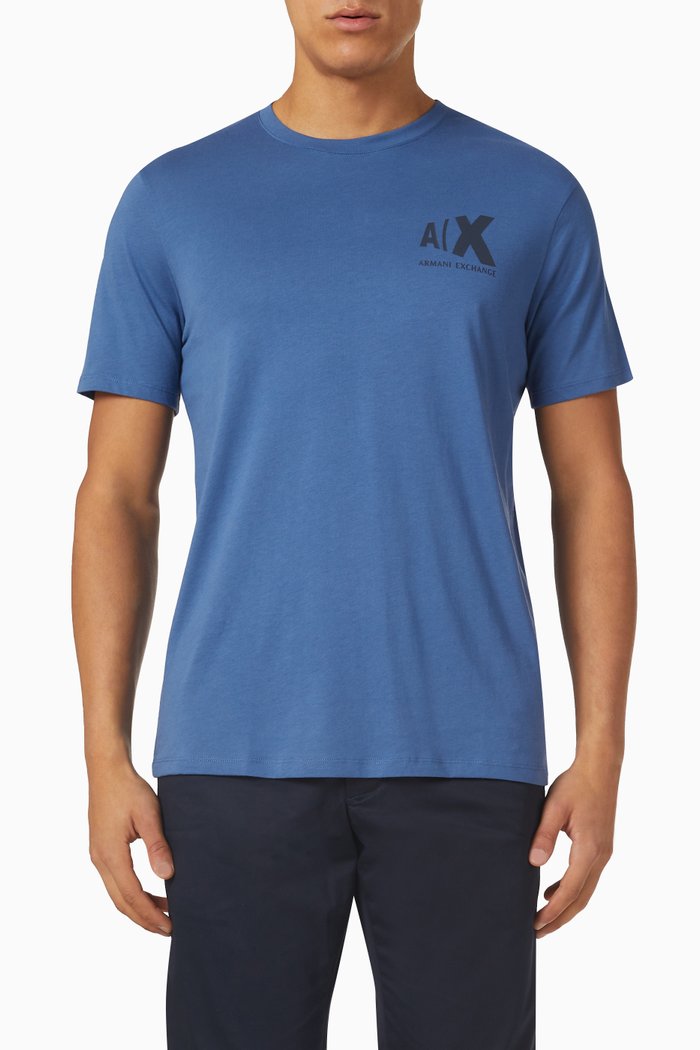 

Logo T-shirt in Cotton, Blue