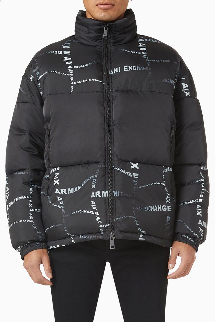 

Puffer Jacket in Nylon, Black