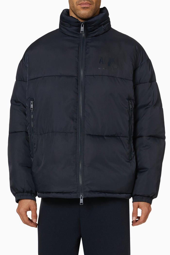 

Puffer Jacket in Nylon, Blue