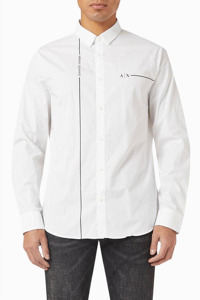 

Logo Shirt in Cotton, White