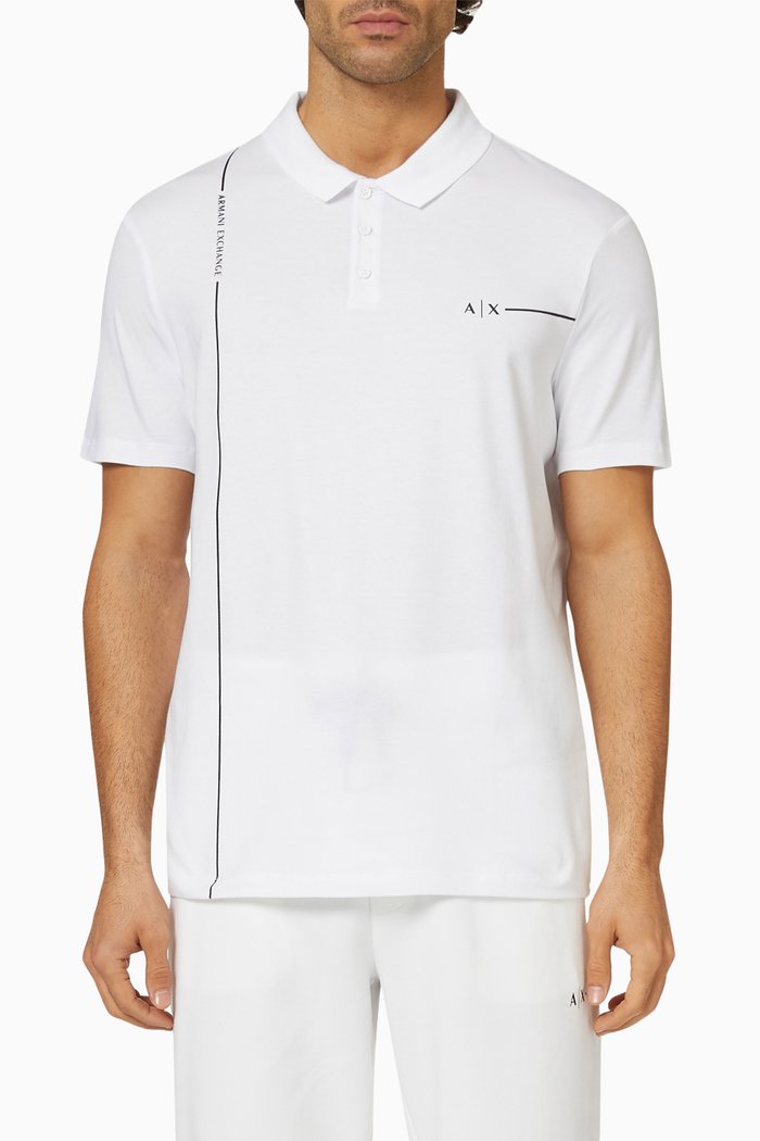 

Polo Shirt in Cotton Jersey, White