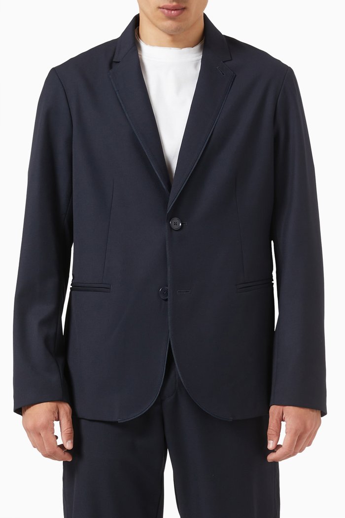 

Formal Blazer in Cotton, Blue