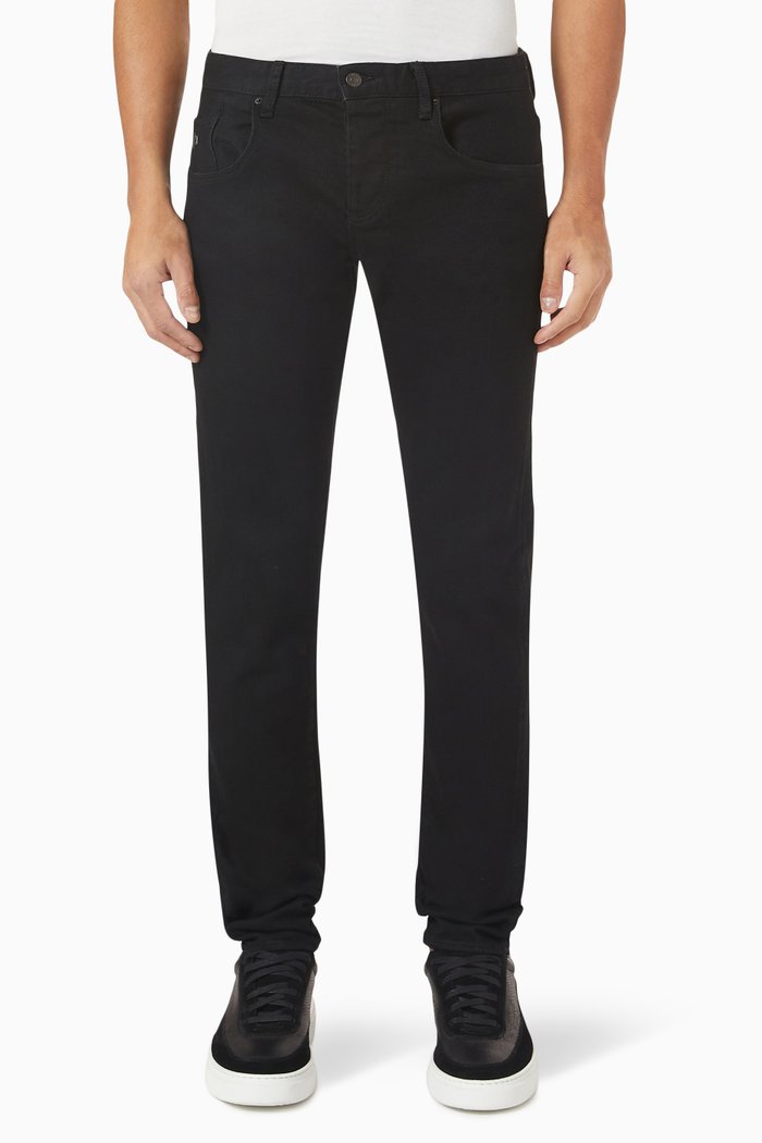 

J10 Skinny Jeans in Denim, Black