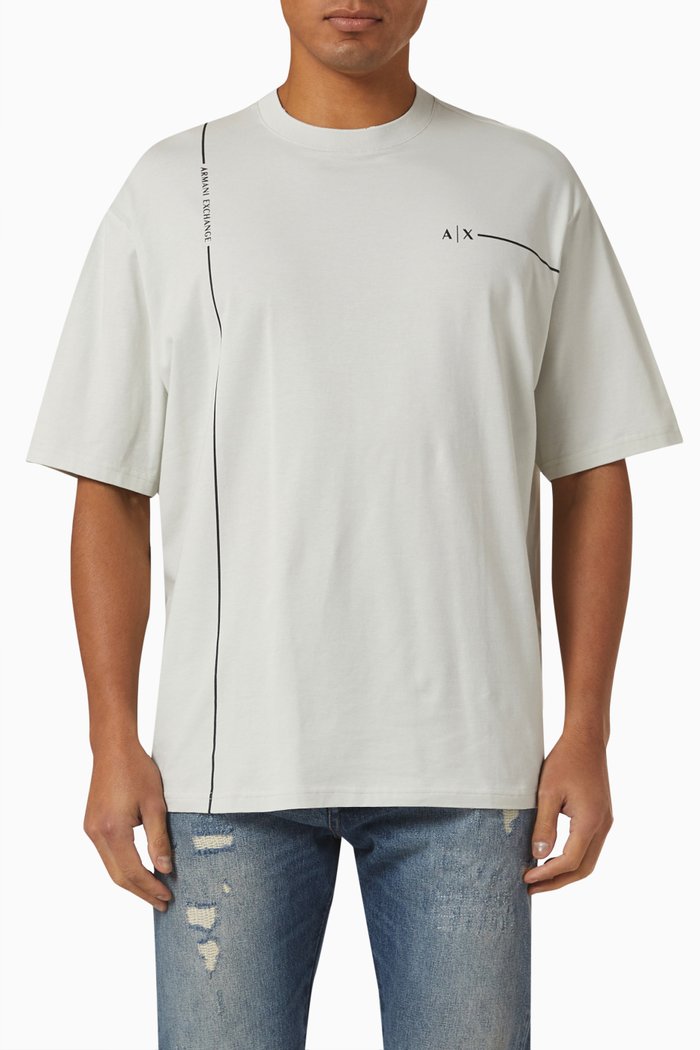 

Logo T-shirt in Cotton Jersey, Grey