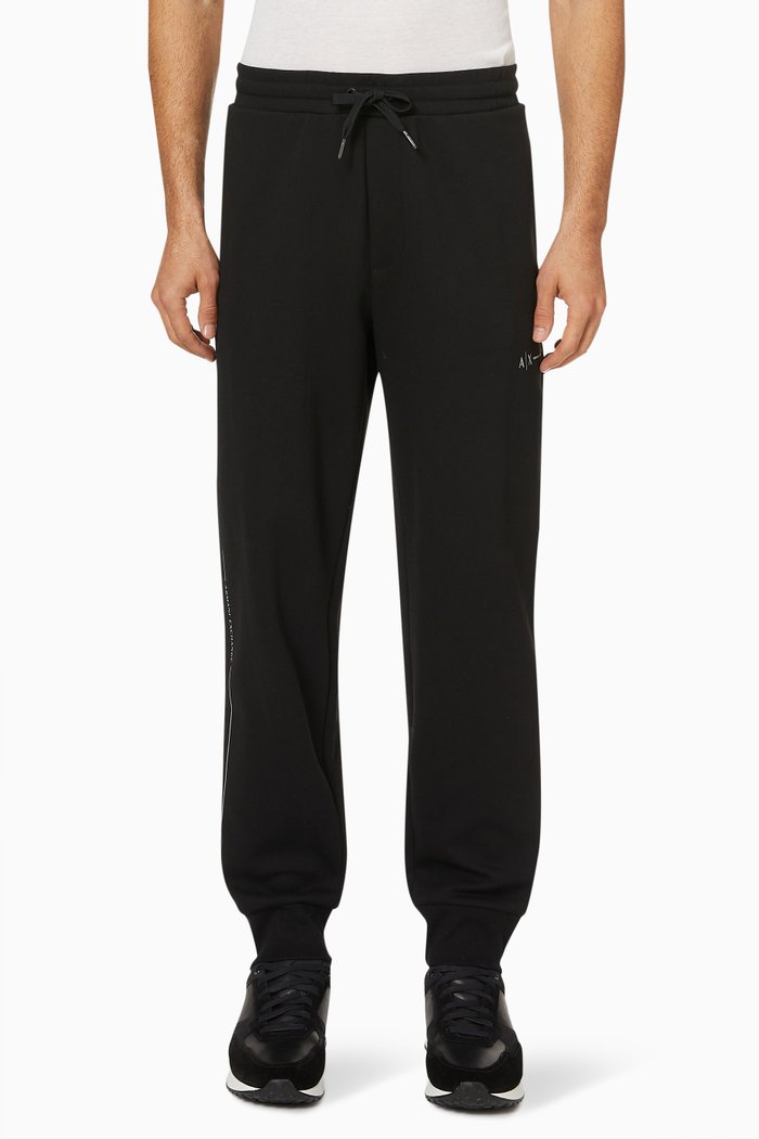 

Joggers in Cotton Jersey, Black