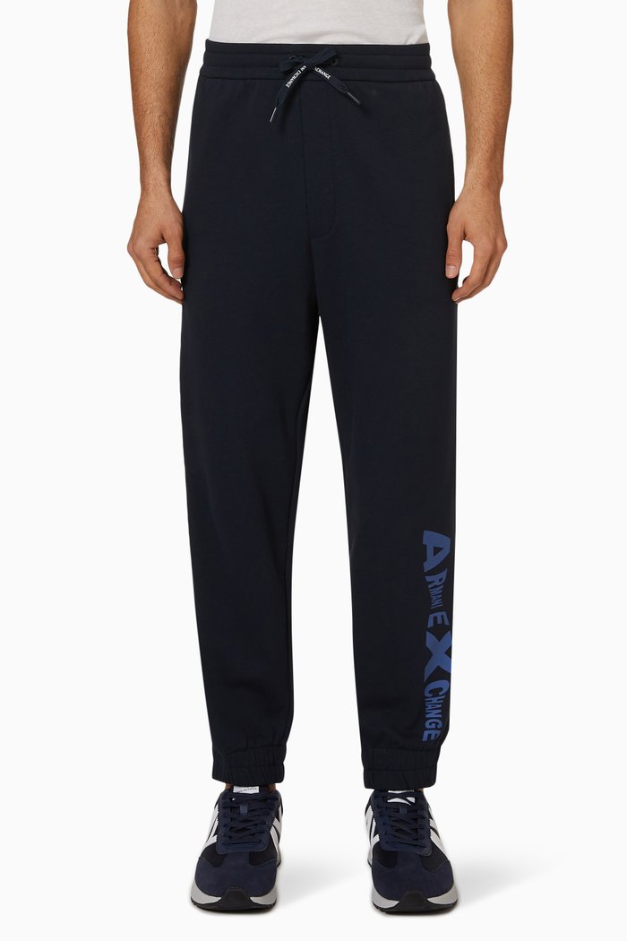 

Joggers in Cotton Jersey, Blue