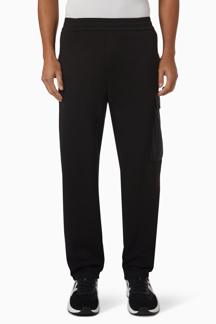 Sweatpants in Cotton, Black