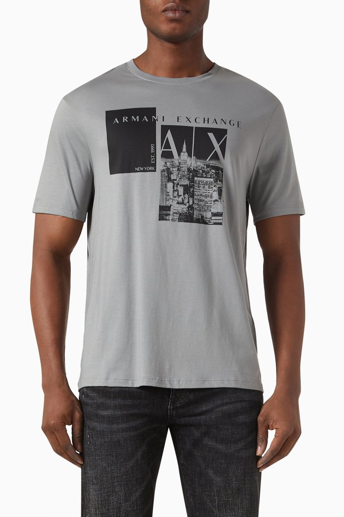 

Logo T-shirt in Cotton Jersey, Grey