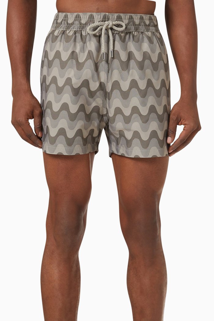 

Copacabana Print Sport Swim Shorts in Nylon, Neutral