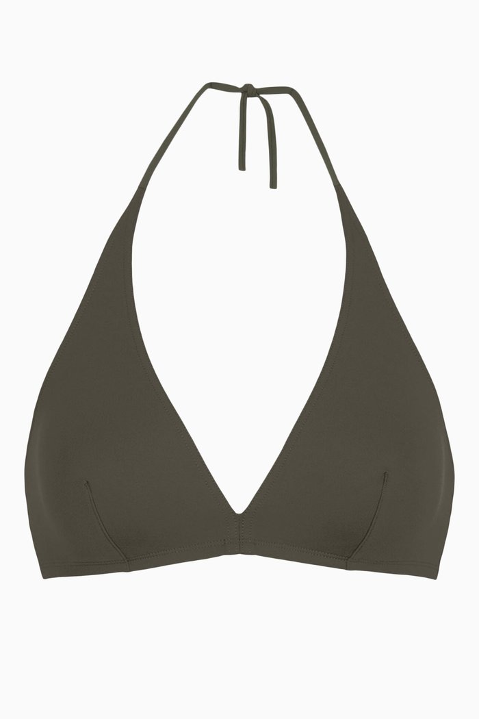 

Gang Full-cup Triangle Bikini Bra, Green