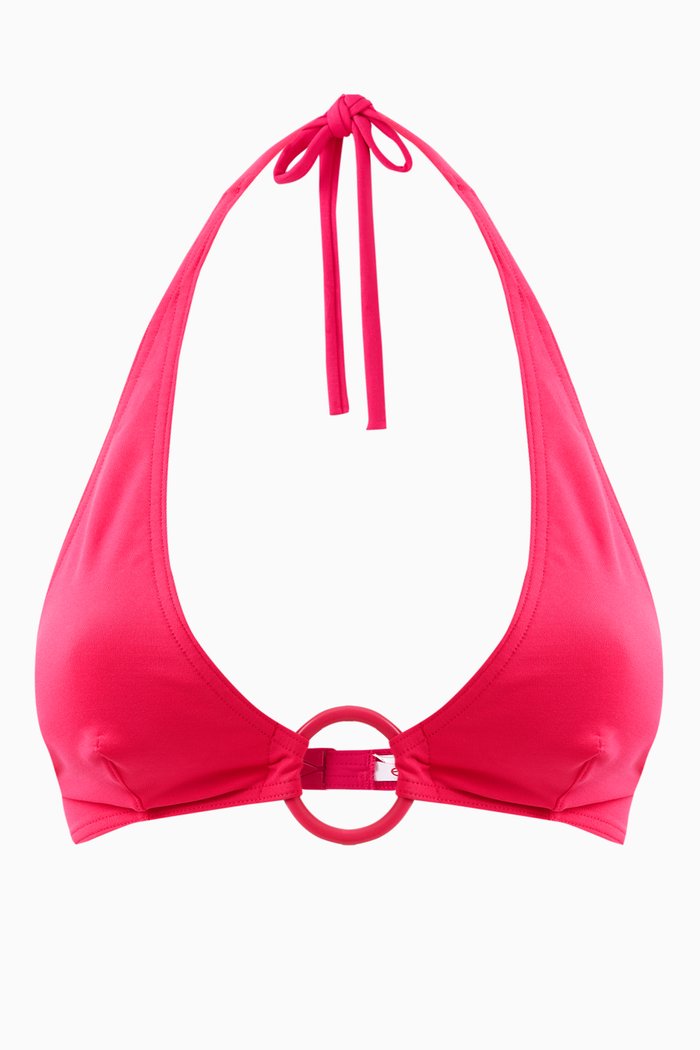 

Leandra Triangle Bikini Top, Pink