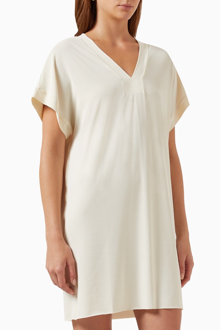 

Tali Short Tunic in Crêpe Jersey, Neutral